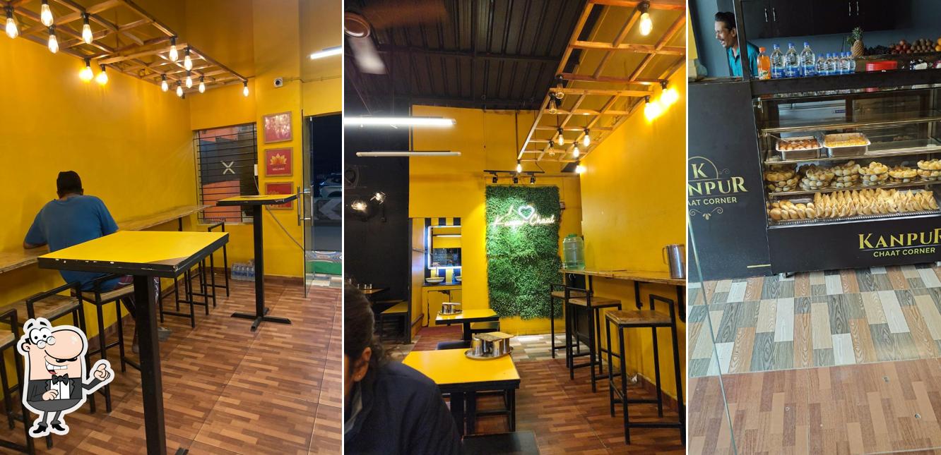The interior of Kanpur Chaat Corner