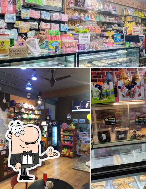 The image of interior and food at Bakery King