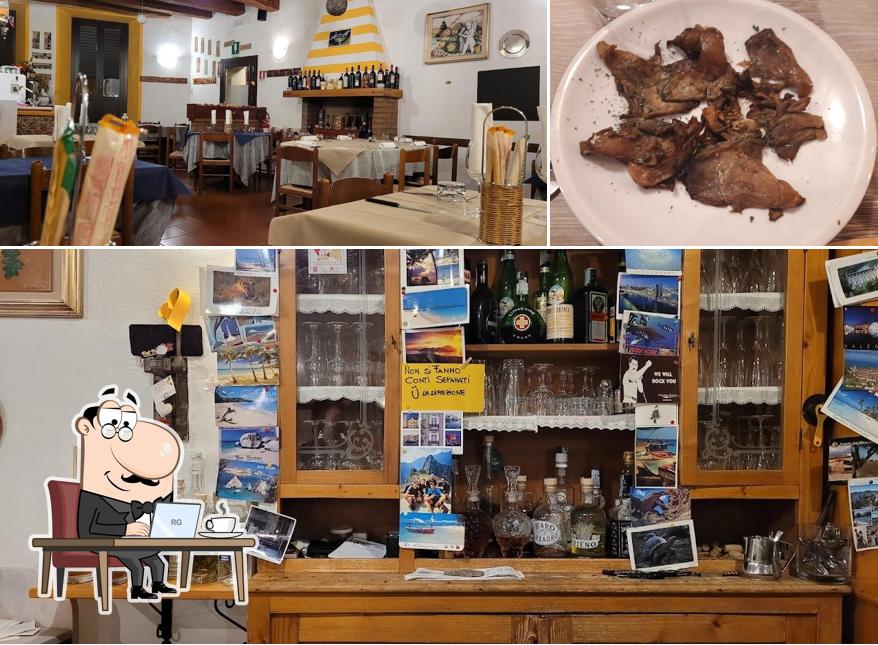 Gli interni di Antica Trattoria Cheterena