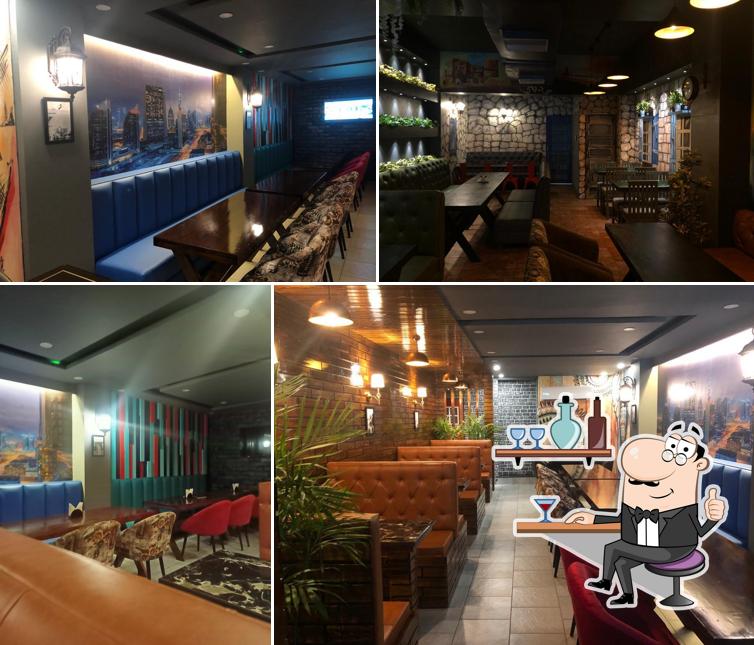 Take a seat at one of the tables at Bur Dubai Restaurant
