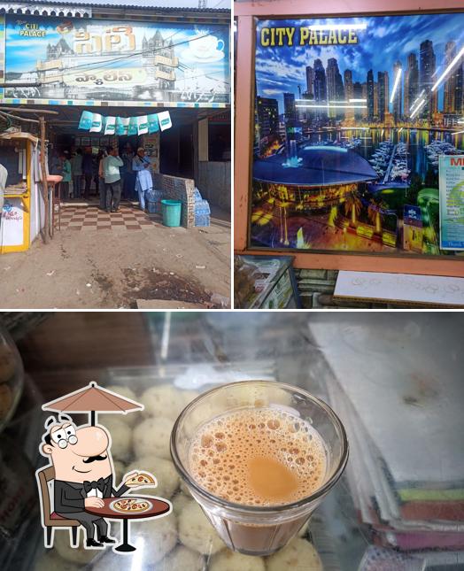 Among different things one can find exterior and food at City Palace