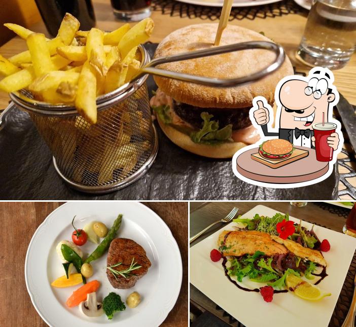 Ordina un hamburger a Gasthaus Degen