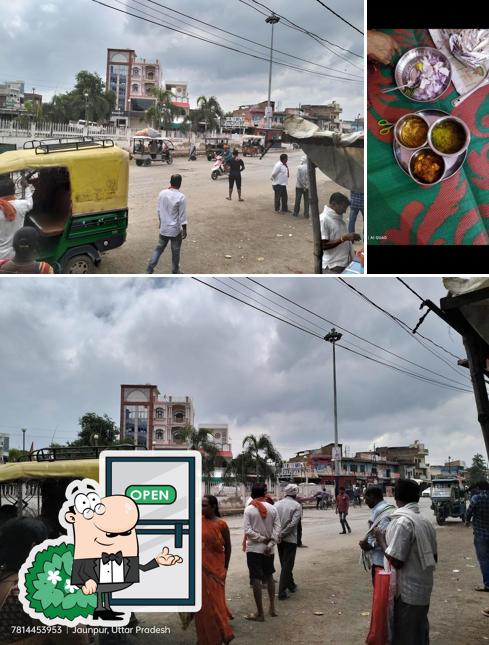 The image of Gopika Dhaba’s exterior and food