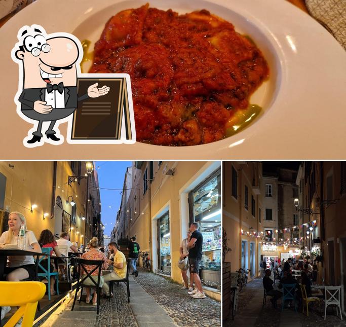 La foto della esterno e cibo di Ristorante Osteria Mandras Lentas