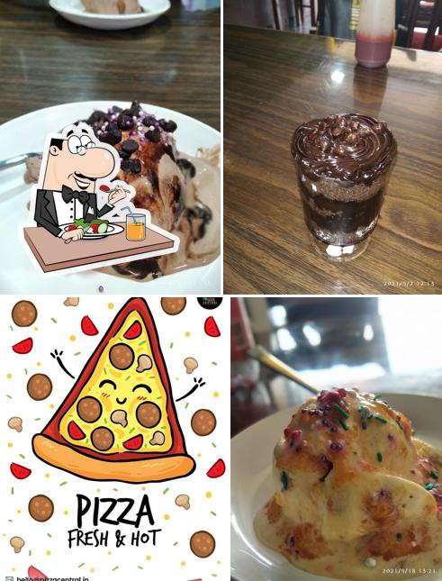 Chocolate mousse at The Pizza Central Chapra