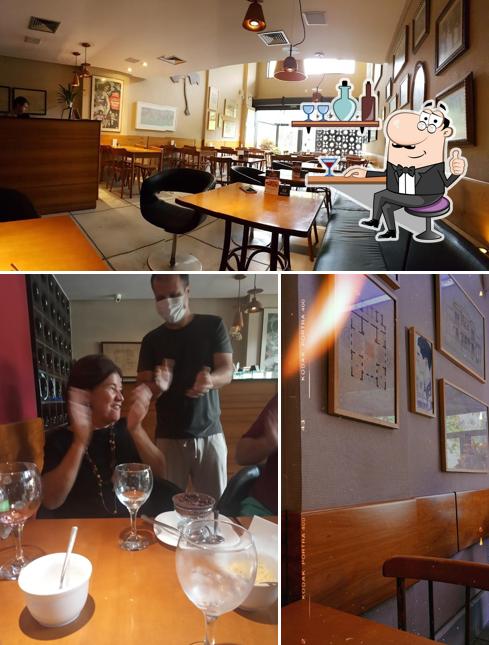 Esta é a imagem ilustrando interior e balcão de bar a Restaurante Mamma Roma