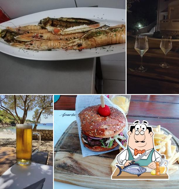 Salmone grigliato al Apartmani Lastura