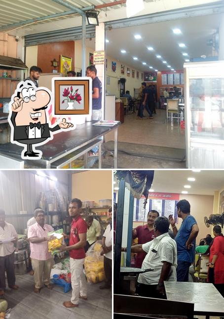 Among different things one can find interior and food at Madurai bun parotta kadai