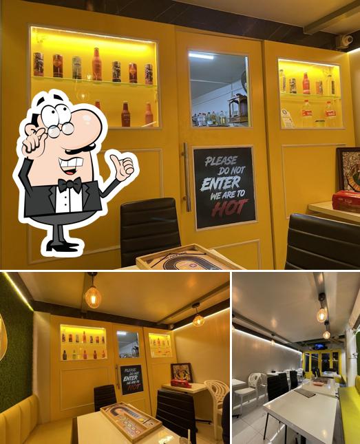 The interior of The Yellow Door Cafe