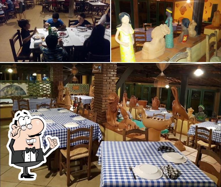 O interior do Trattoria Il Maneggio