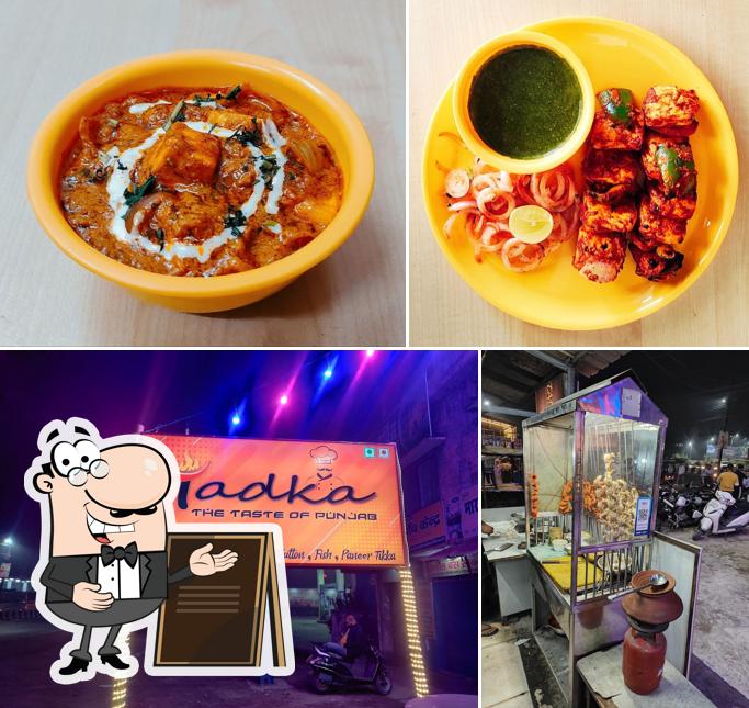 The image of Tadka’s exterior and food