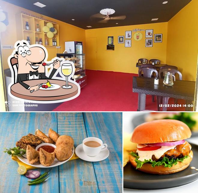 This is the image depicting food and interior at THENEER BREAK