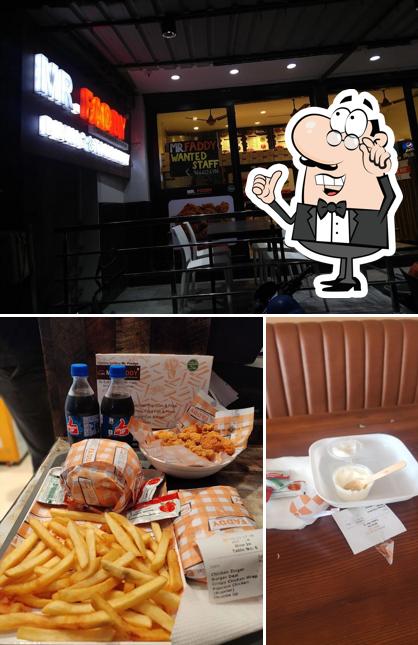 Take a seat at one of the tables at MR.FADDY