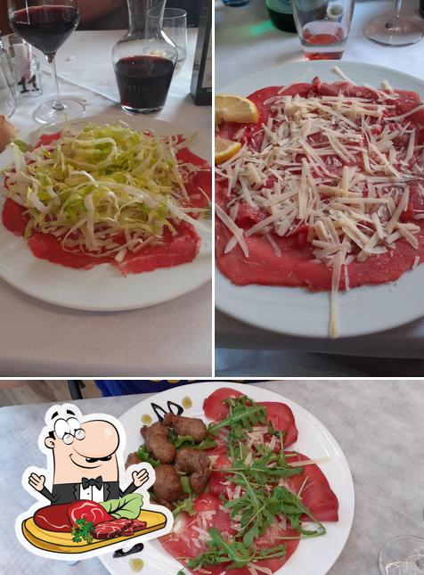 Carpaccio di manzo al Ristorante Albano Di Poncia Claudio