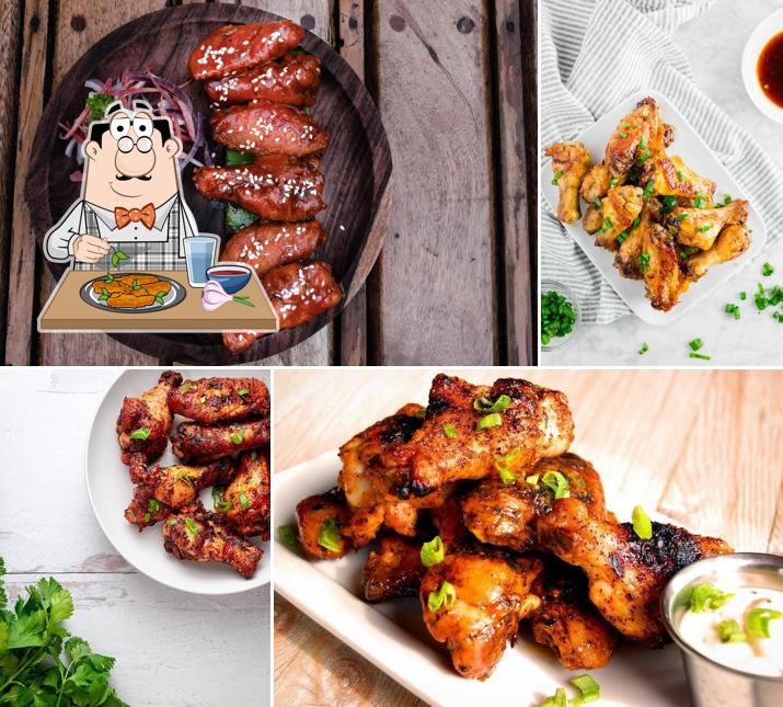 Chicken wings at Rooftop Bbq and Grills