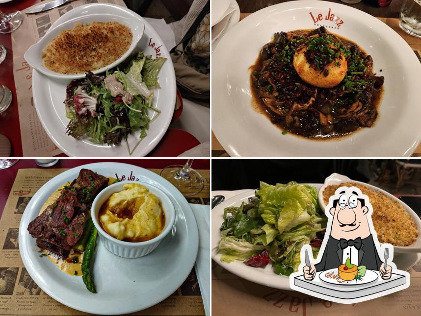 Costeletas de porco em Le Jazz Brasserie