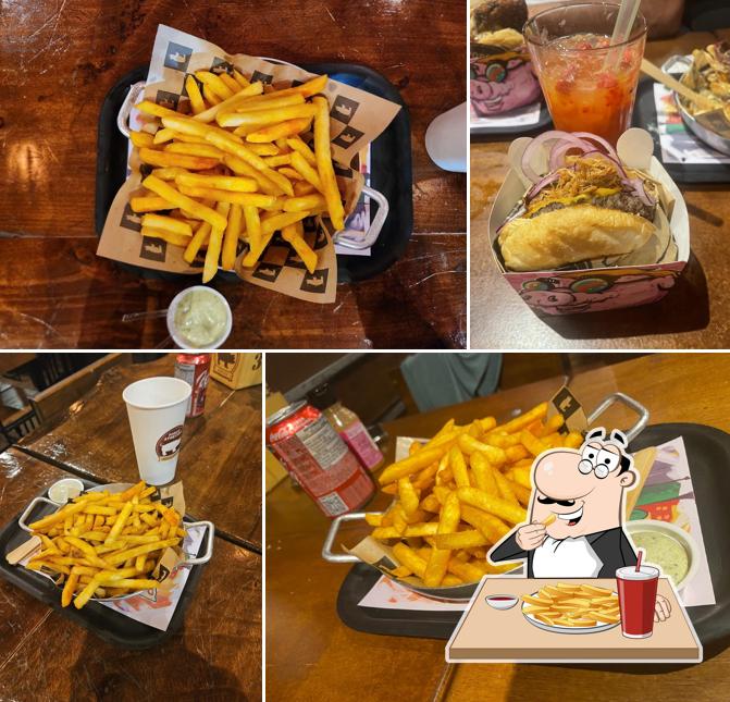 Batata frita em Porco Atrevido