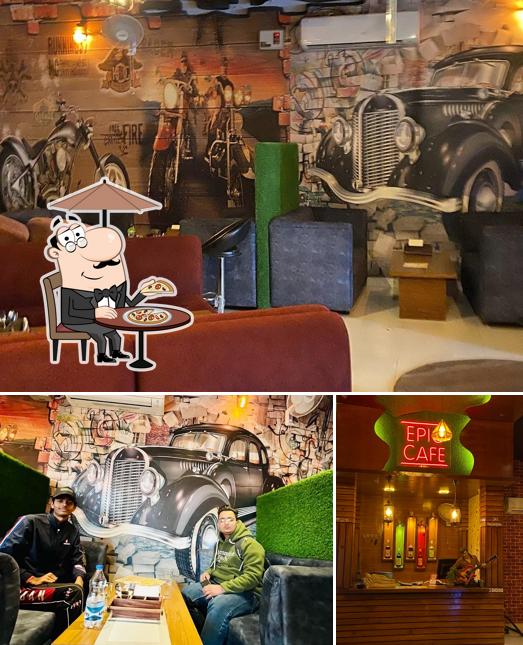 Epic Cafe Moga is distinguished by exterior and interior