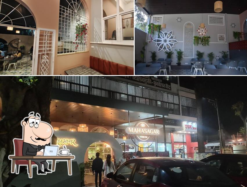 The photo of MAHASAGAR PURE VEG FAMILY RESTAURENT’s interior and exterior