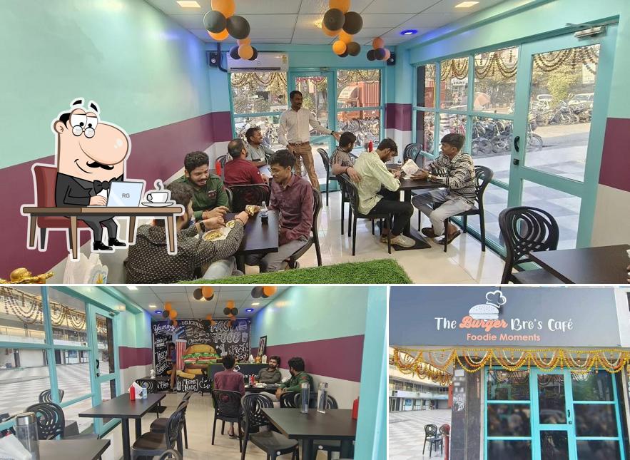 The interior of The Burger Bro's Café