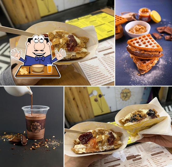 Chocolate mousse at The Belgian Waffle Co