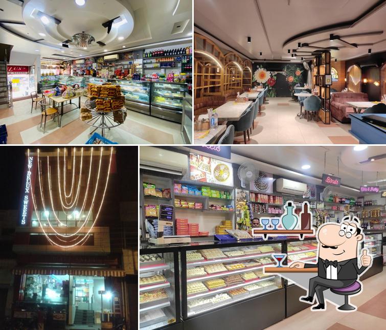 The interior of New Delux Sweets & restaurant