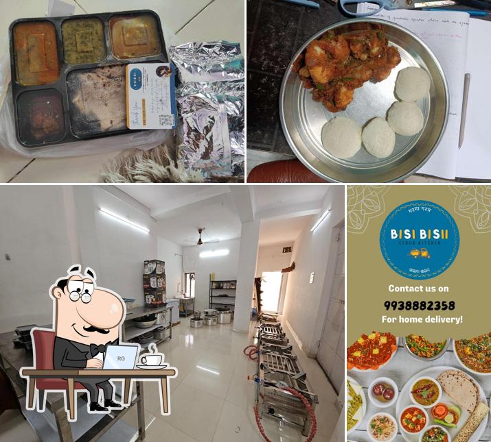 The picture of interior and food at Bisi Bisii