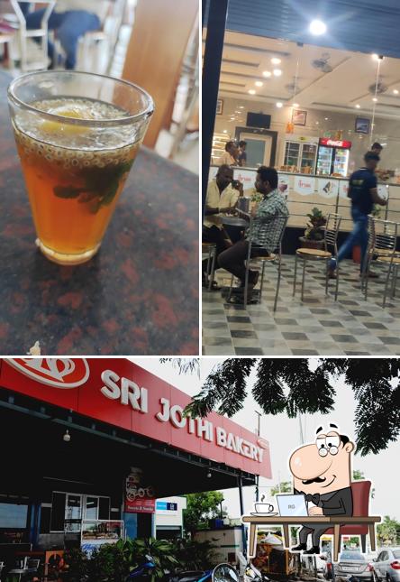 The interior of Sri Jothi Bakery