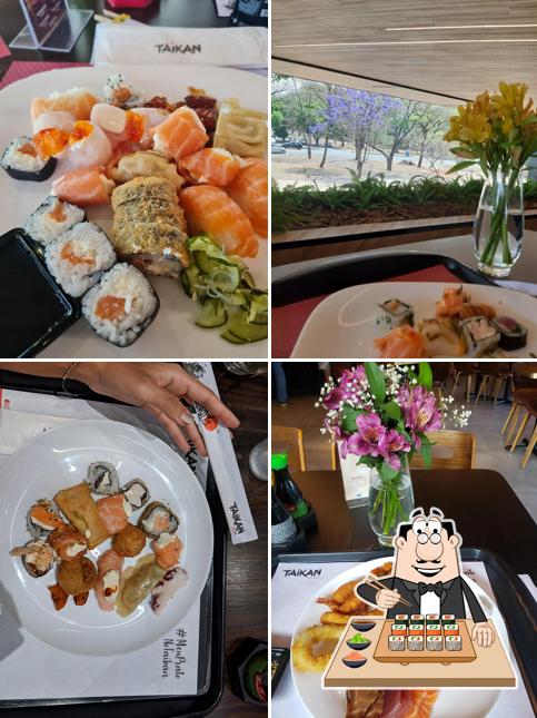 Sushi é um famoso cozinha originário do Japão