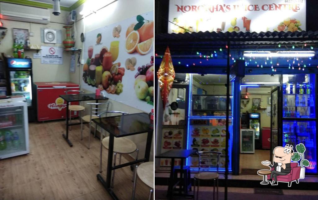 The interior of Naroha's Juice Center