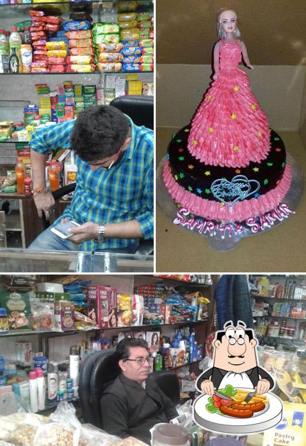 Among different things one can find food and interior at Arora Confectioners & Bakers