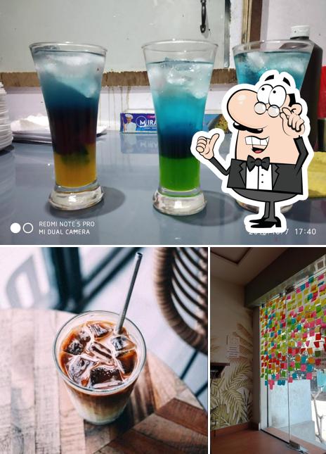 The photo of Continental Bistro’s interior and beverage