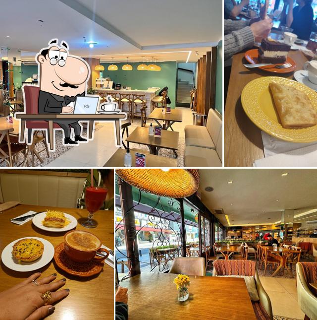 O interior do Doce Segredo Confeitaria e Café