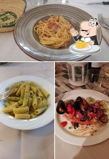 Spaghetti alla carbonara al Ristorante Il Paguro