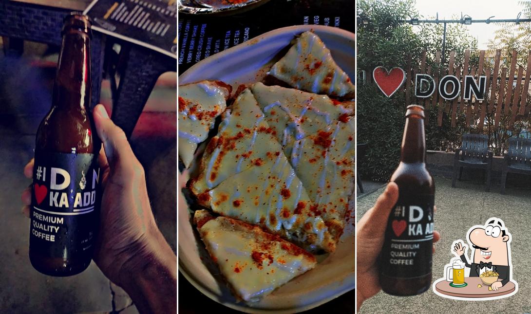 Enjoy a pint of light or dark beer