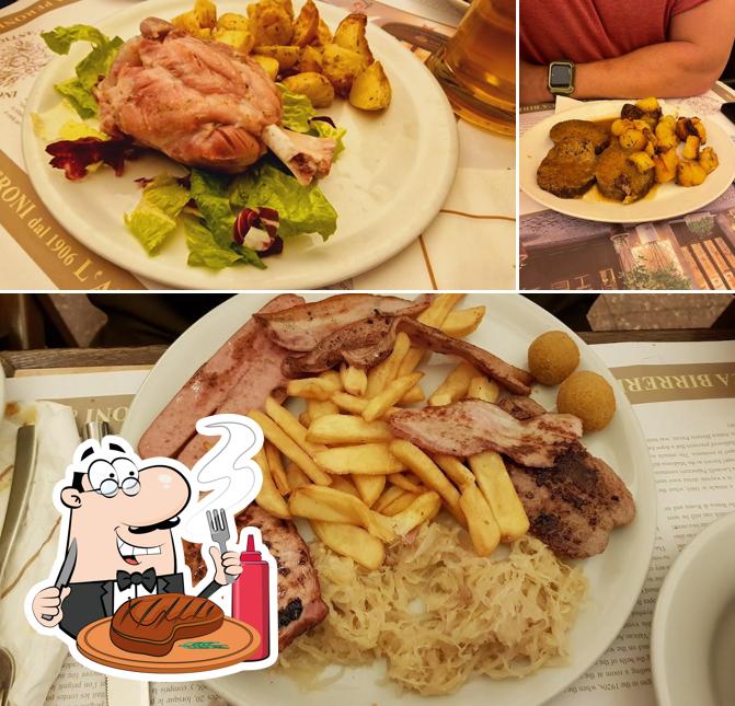 L'Antica Birreria Peroni propone pasti a base di carne