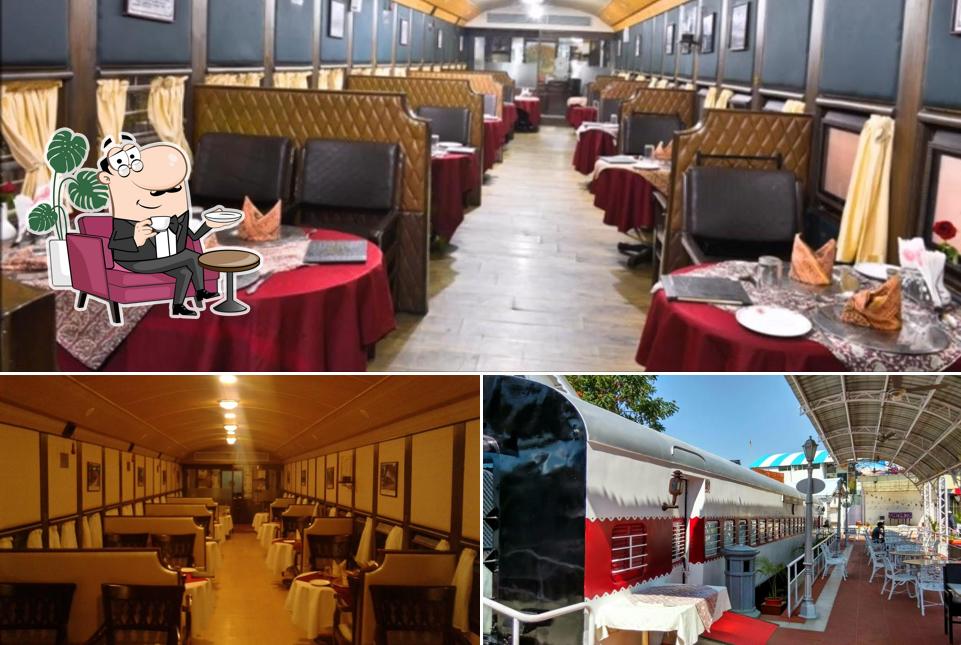 Take a seat at one of the tables at Bhopal Express