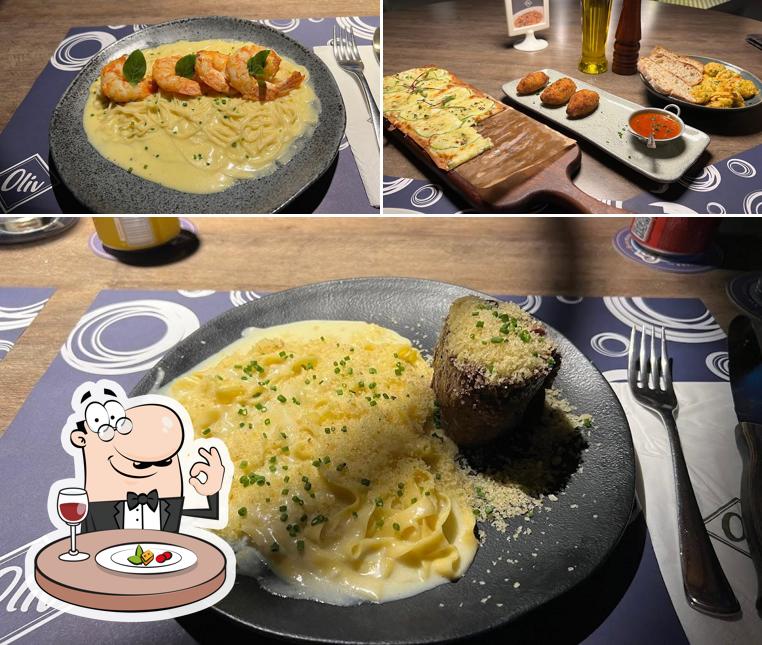 Platos en Oliv Restaurante