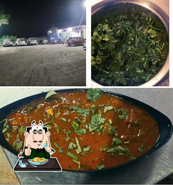 Vrindavan Dhaba Food in the of Nature is distinguished by food and exterior