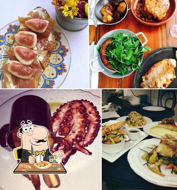 Platos en Myk Restaurante