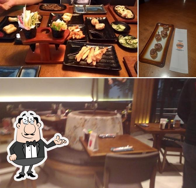 O interior do Haruyama Sushi Vila Sofia