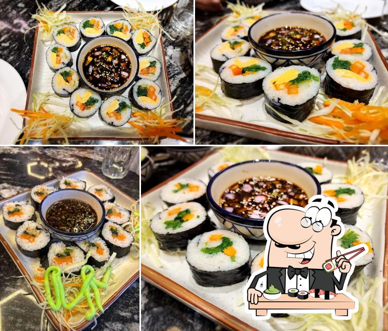 Pick various sushi options