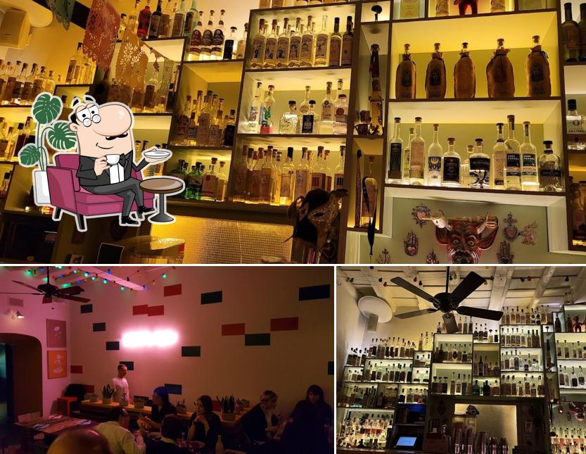 Gli interni di La Punta Expendio de Agave