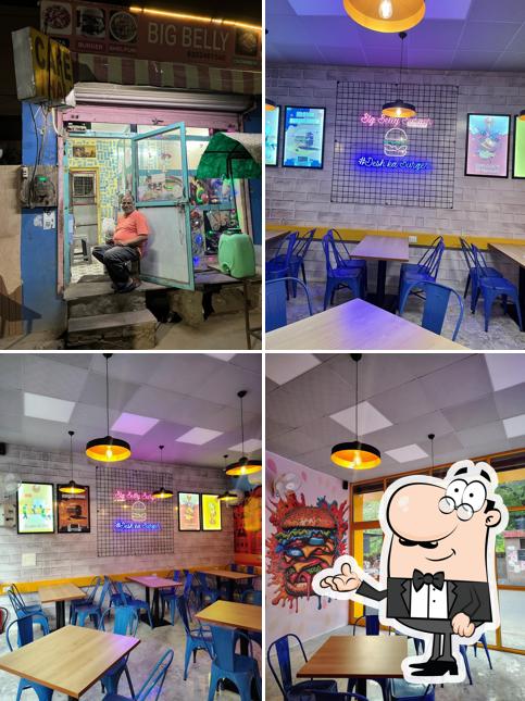 The interior of Big Belly Burger
