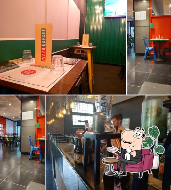 Dai un'occhiata agli interni di Pizza Garage
