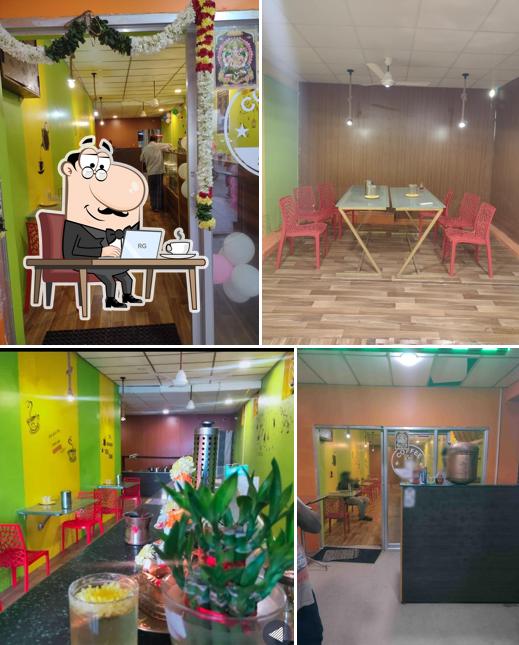 The interior of Kamarajar Cafe Veg & Non Veg Restaurant