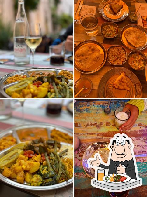 Plats à LunchBox, salle à manger végétarienne ayurvédique