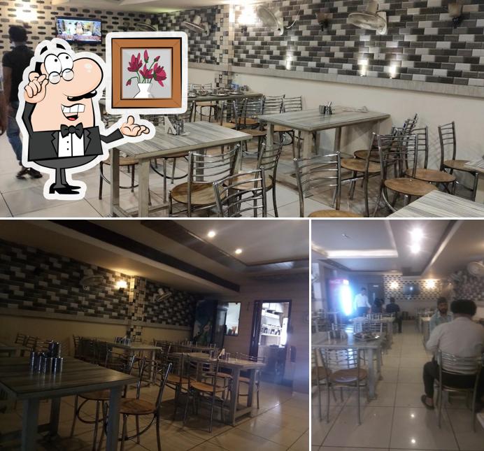 The interior of Krishna Dhaba