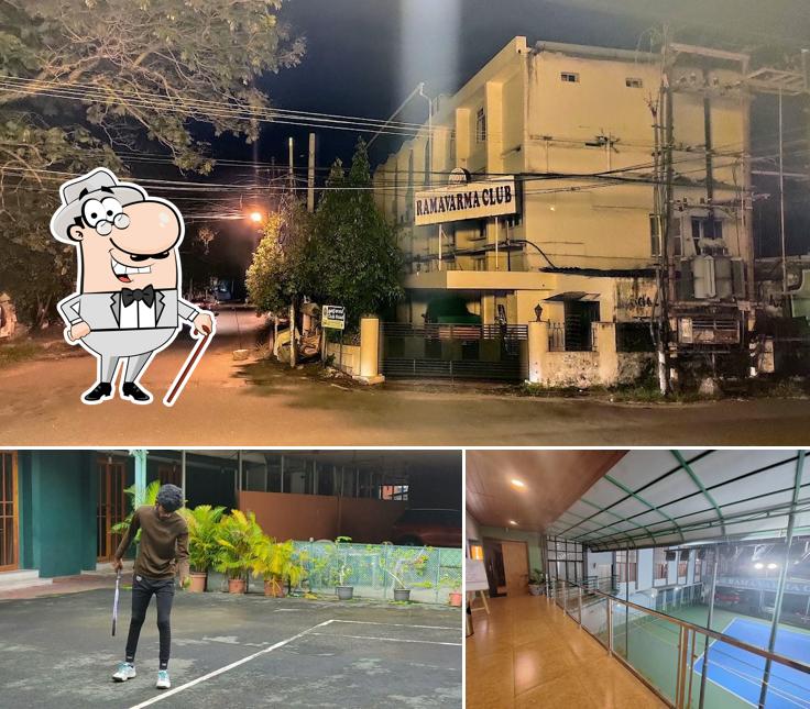 You can get some fresh air at the outside area of Rama Varma Club, Ernakulam