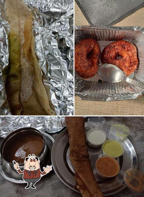 Among different things one can find food and beverage at Saravana Bhavan